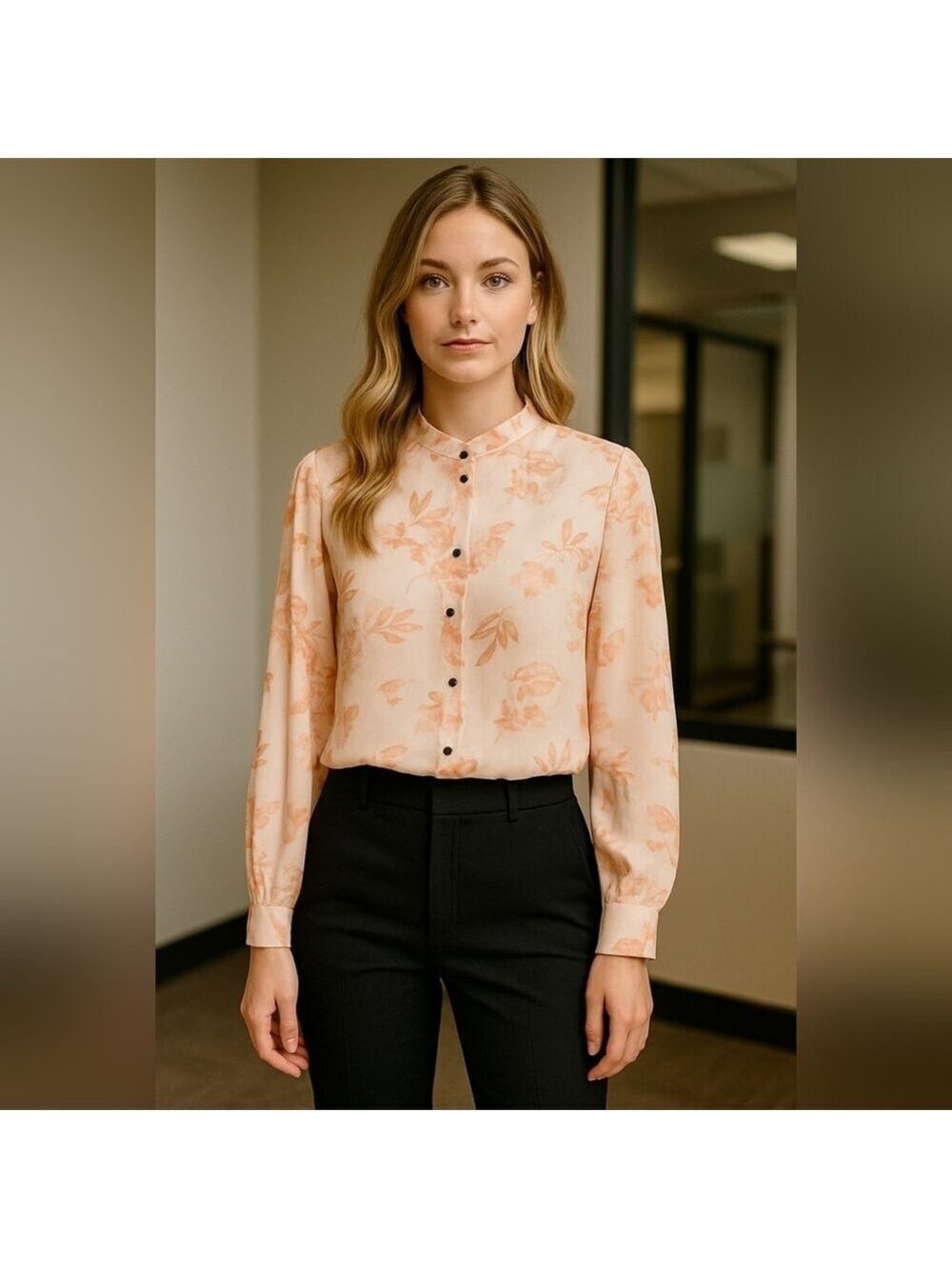 Anthropologie Elizabeth Crosby Irina Button Front Blouse